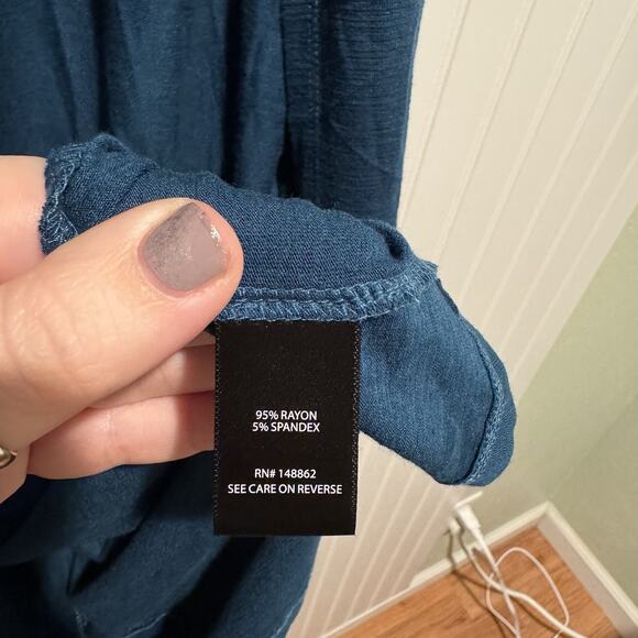 Torrid Teal Fit Flare Duster Cardigan Plus Size 2X - Picture 5 of 6